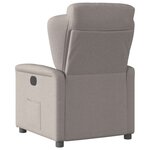 vidaXL Fauteuil inclinable électrique Taupe Tissu