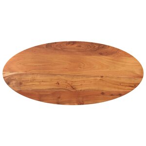 vidaXL Dessus de table 110x50x2 5 cm ovale bois massif d'acacia
