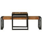 vidaXL Table basse 2 Pièces Marron 48 x 40 x 40 cm Bois d'acacia massif