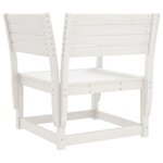 vidaXL Chaise de jardin blanc bois massif de pin