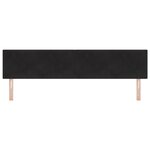 Headboard LED vidaXL Noir 100 cm en Velours avec Boutons Capitonnés