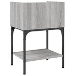 vidaXL Tables de chevet 2 Pièces sonoma gris 40 5x31x60 cm