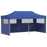 vidaXL Tente de réception pliable bleue 3 x 6 m