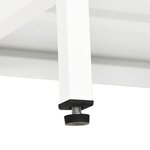 vidaXL Meuble TV Blanc 90x30x44 cm Acier et verre