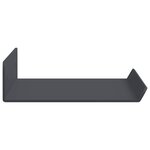 vidaXL Étagère flottante 4 Pièces Anthracite 30 x 9 x 2 5 cm Acier