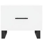 vidaXL Table basse blanc 50x50x40 cm bois d'ingénierie