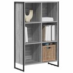 vidaXL Bibliothèque Gris Sonoma 99 5 x 30 x 108 5 cm Bois d'ingénierie
