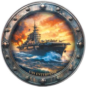 Monnaie USS ENTERPRISE Famous Ships 1 Oz Argent 1$ USA 2026