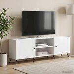vidaXL Meuble TV Blanc 150 x 31 x 50 cm Bois d'ingénierie