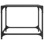 vidaXL Tables basses avec dessus en verre transparent 2 Pièces acier
