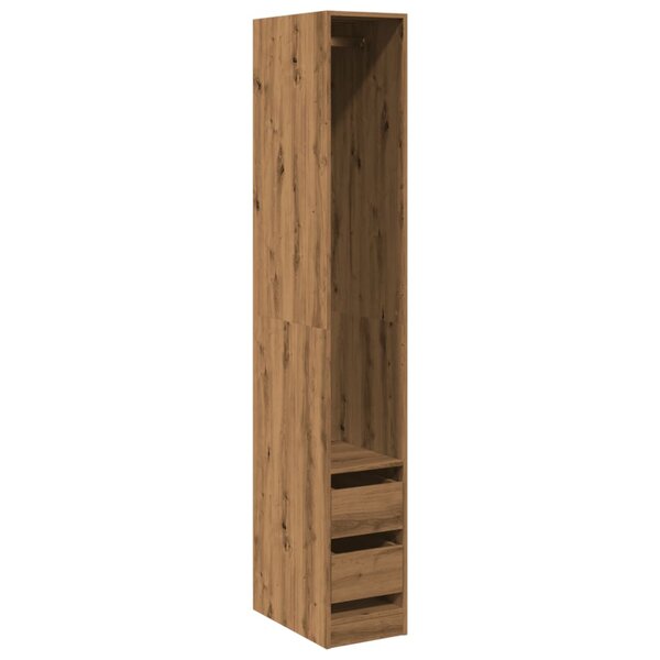 vidaXL Garde-robe chêne artisanal 30x50x200 cm bois d'ingénierie