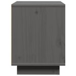 vidaXL Table de chevet Gris 40x30x40 cm Bois de pin solide