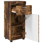vidaXL Ensemble d'armoire de salle de bain TULUM Chêne fumé