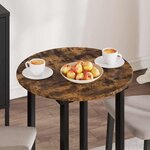 vidaXL Plateau de table Chêne fumé 60 x 60 x 1 5 cm Bois d'ingénierie