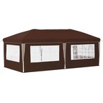 vidaXL Tente de fête pop-up 575 x 289 x 245 cm Marron