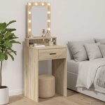 vidaXL Table de Toilette avec tiroir Chêne Sonoma 50 x 41 x 135 cm
