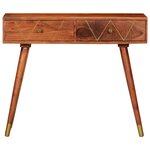 vidaXL Table console 90x35x76 cm Bois d'acacia massif