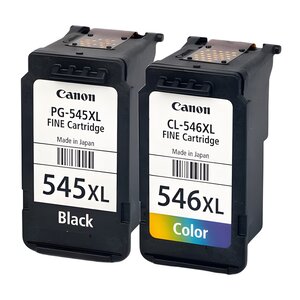 Pack de 2 cartouches d'encre authentiques HP 545/546XL Noir et couleurs - programme SECOND