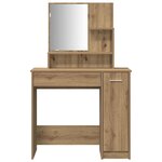 vidaXL Ensemble de coiffeuse chêne artisanal bois ingénierie