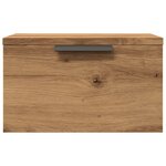 vidaXL Tables de chevet murales 2 Pièces chêne artisanal 34x30x20 cm