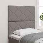 vidaXL Tête de Lit en Tissu Geometric Manuel Taupe 80 cm tissu