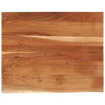 vidaXL Dessus de table 110x80x3 8 cm rectangulaire bois massif acacia
