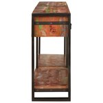 vidaXL Tables console (Set de 2) avec tiroirs - Couleurs variées  en bois massif recyclé