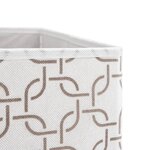 vidaXL Boîtes de rangement pliables 4 Pièces crème tissu intissé