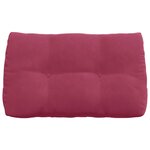 vidaXL Coussin de Dos Bordeaux 80 x 24 x 50 cm Velours