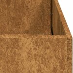 vidaXL Jardinière rouillé 120x80x40 cm acier inoxydable