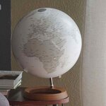 Globe terrestre lumineux Full Circle Reflection Ø 30 cm - Blanc
