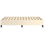 vidaXL Cadre de lit sans matelas crème 120x190 cm similicuir