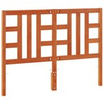 vidaXL Tête de lit cire marron 135 cm bois massif de pin