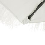 vidaXL Parasol de jardin avec mât en acier blanc 290x290x238 cm