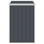 Vidaxl abri de poubelle anthracite 72x81x121 cm acier