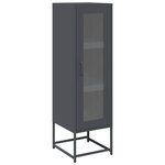 vidaXL Buffet haut anthracite 36x39x123 cm acier laminé à froid
