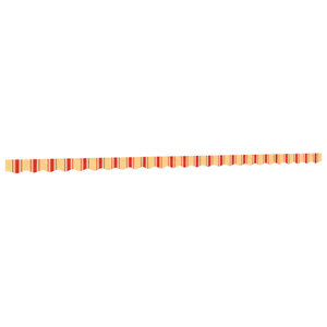 vidaXL Tissu de remplacement de cantonnière d’auvent jaune orange 6 m