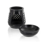 Diffuseur porte-encens en pierre noire + Storax de Turquie
