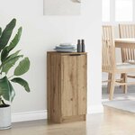 vidaXL Buffet chêne artisanal 30 x 30 x 70 cm Bois d'ingénierie