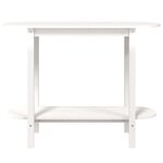 vidaXL Table console Blanc 110x40x80 cm Bois massif de pin
