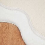 vidaXL Tapis en Fourrure Synthétique de Lapin Olite Blanc 80 x 120 cm
