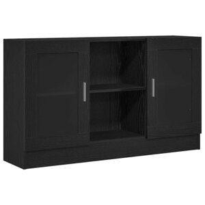 vidaXL Buffet Chêne noir 120 x 30 5 x 70 cm Bois d'ingénierie