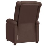 vidaXL Fauteuil inclinable Marron Similicuir