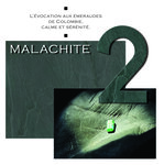 Numéro 9 - Numéro adhésif pour boîtes aux lettres- Pierre véritable 50 mm  Malachite
