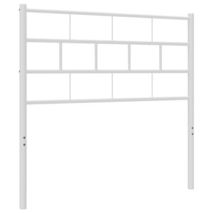 vidaXL Tête de lit métal blanc 80 cm