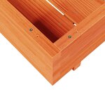 vidaXL Jardinière cire marron 80x80x26 5 cm bois de pin massif