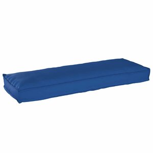 vidaXL Coussin pour banc de palette Bleu royal 120 x 40 x 8 cm