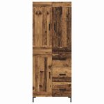 vidaXL Haut Armoire avec tiroir 2 Pièces Bois Ancien Bois d'ingénierie