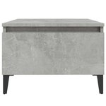 vidaXL Tables d'appoint 2 Pièces Gris béton 50x46x35 cm Bois d'ingénierie