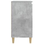 vidaXL Table de chevet gris béton 40x35x70 cm bois d'ingénierie